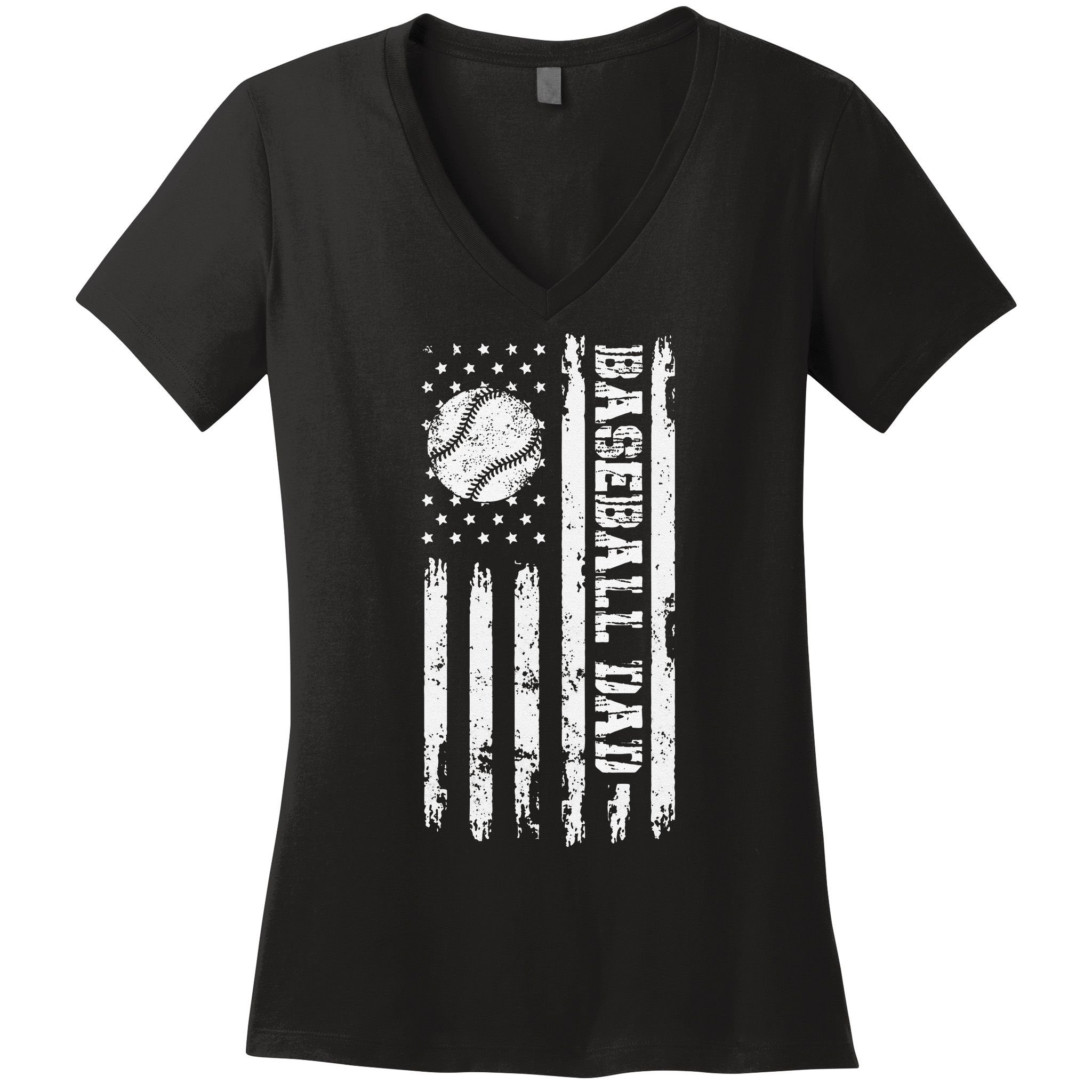 Baseball Dad Baseball lover for Father's day Women's V-Neck T-Shirt
