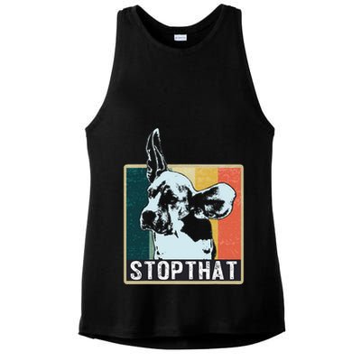 Beagle Dog Breed Ladies PosiCharge Tri-Blend Wicking Tank