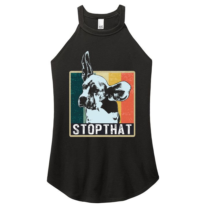 Beagle Dog Breed Women's Perfect Tri Rocker Tank