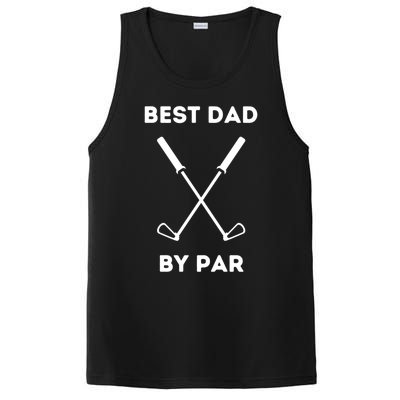 Best Dad By Par Funny Golf Design For Dads And Fathers Gift PosiCharge Competitor Tank