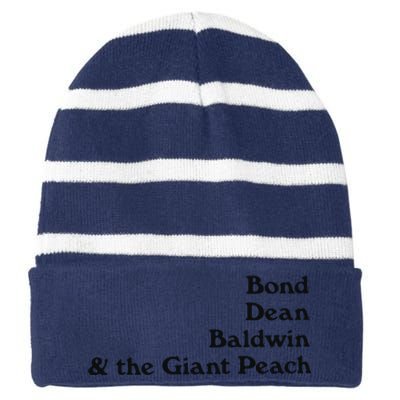 Bond Dean Baldwin The Giant Peach Striped Beanie with Solid Band