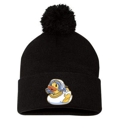 Bride Duck Pom Pom 12in Knit Beanie