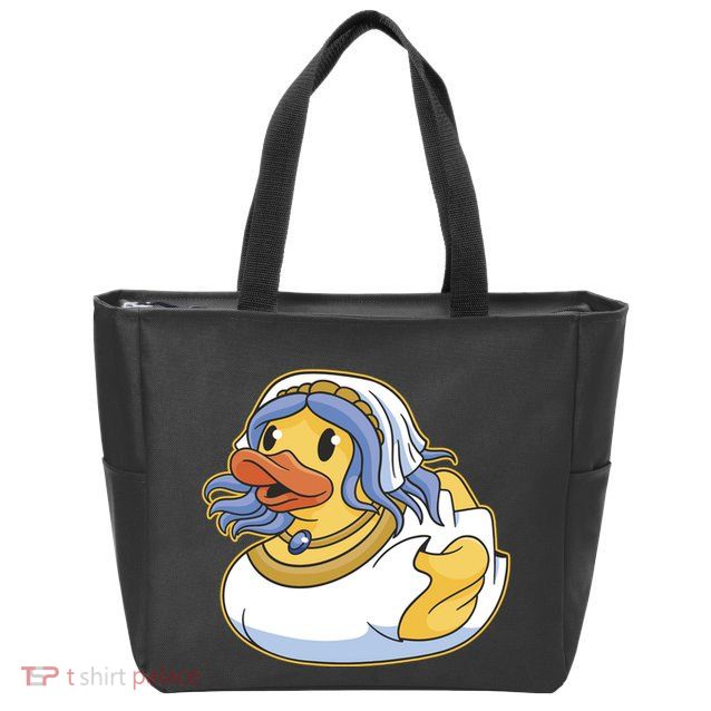 Bride Duck Zip Tote Bag