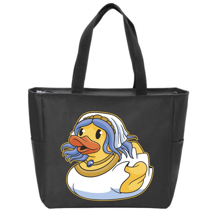 Bride Duck Zip Tote Bag