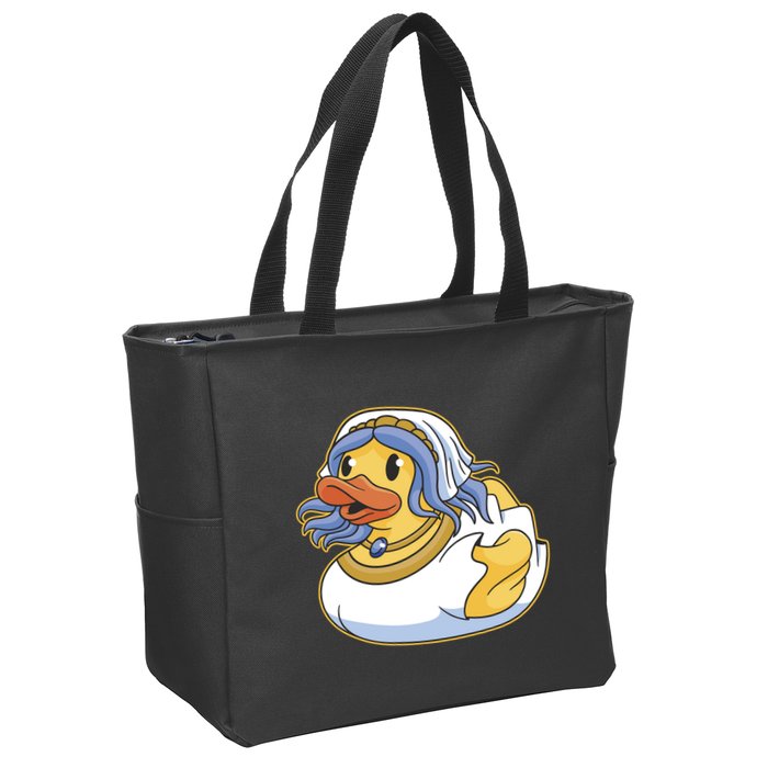 Bride Duck Zip Tote Bag