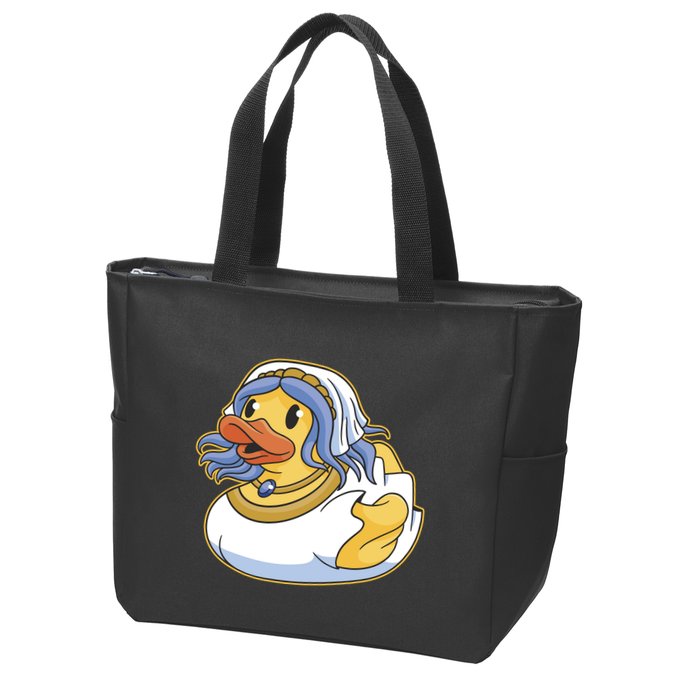Bride Duck Zip Tote Bag