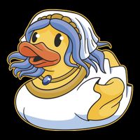 Bride Duck Zip Tote Bag