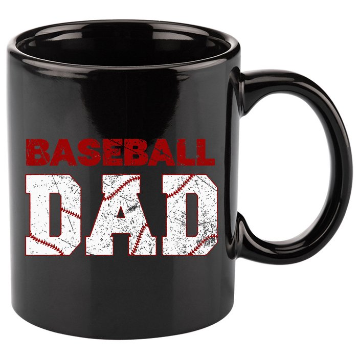 Baseball Dad 11oz C Handle Ceramic Mug