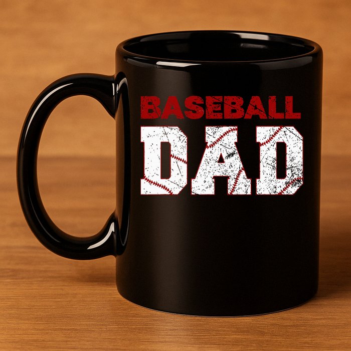 Baseball Dad 11oz C Handle Ceramic Mug