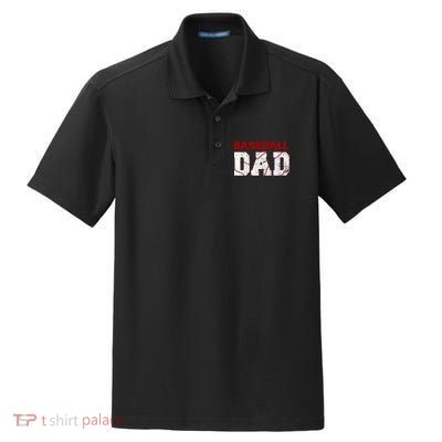 Baseball Dad Dry Zone Grid Polo