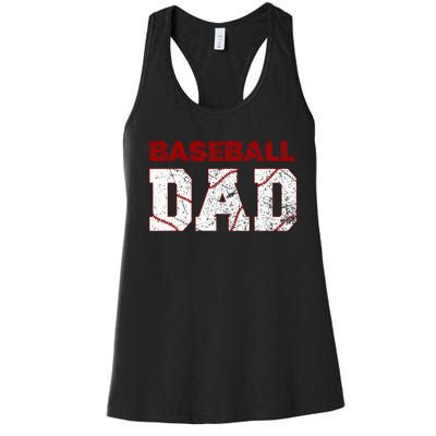 Baseball Dad Women's Racerback Tank