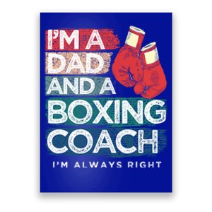 Boxing Daddy Boxer Dad Boxing Coach For FatherS Day Gift Poster