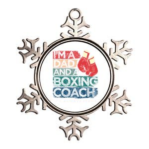 Boxing Daddy Boxer Dad Boxing Coach For FatherS Day Gift Metallic Star Ornament