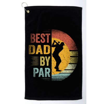 Best Dad By Par Golfing Golfer FatherS Day Golf Lover Gift Golf Towel