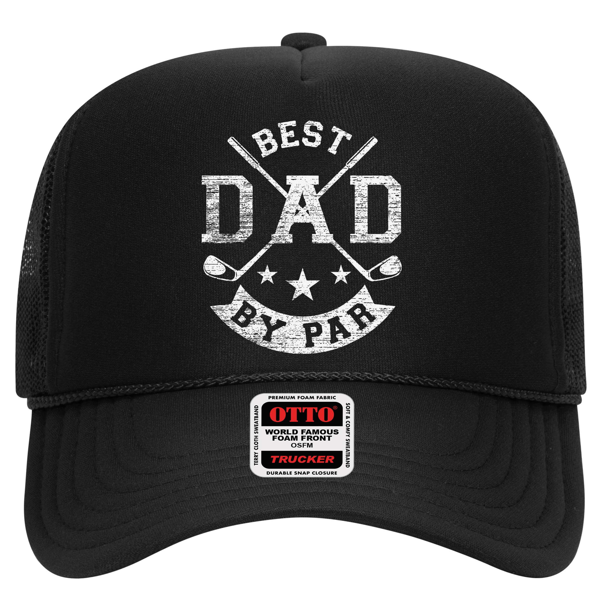 Best Dad By Par Funny Golf Daddy Fathers Day Birthday Gifts (3) Hat