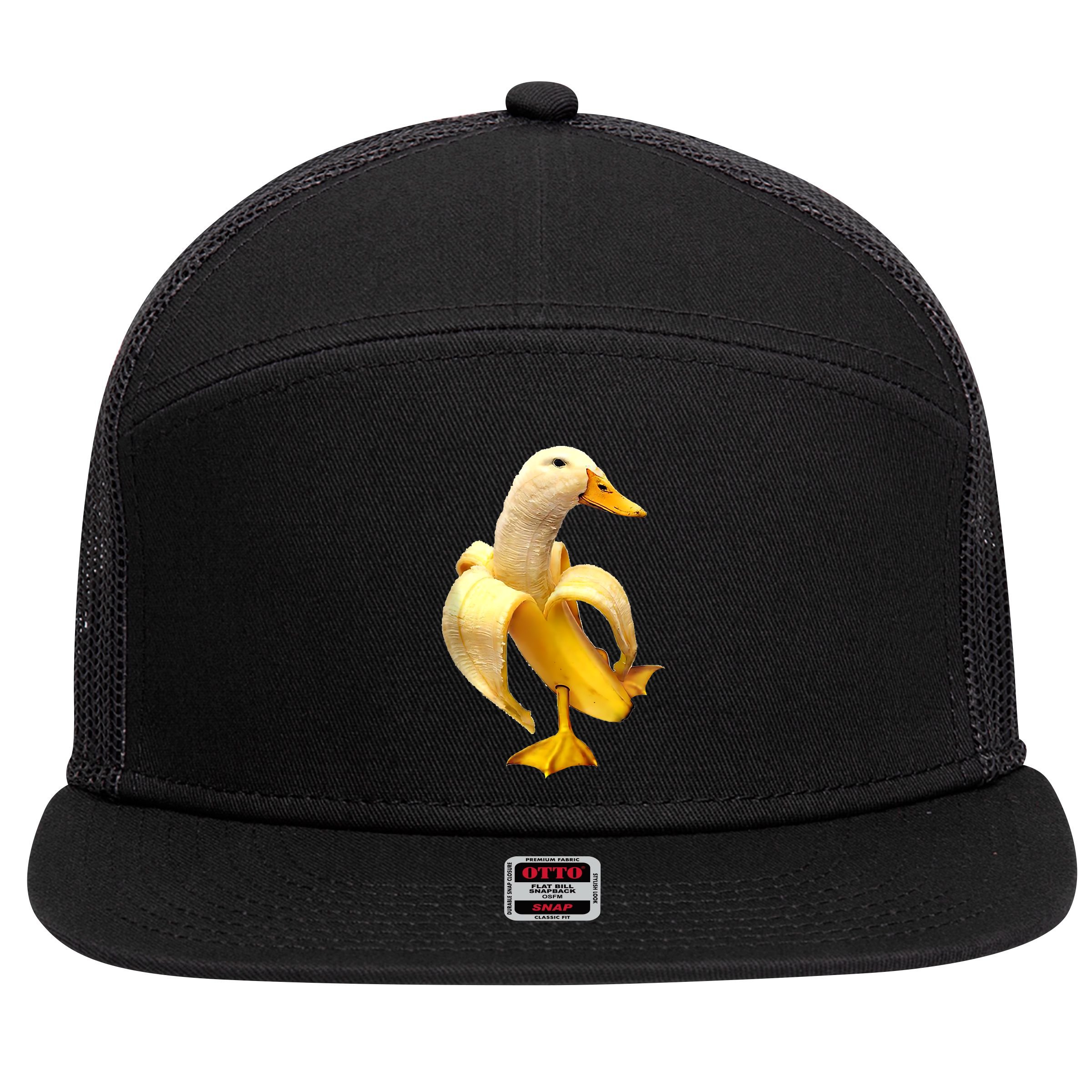 Banana Duck 7 Panel Mesh Trucker Snapback Hat