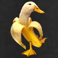 Banana Duck 7 Panel Mesh Trucker Snapback Hat