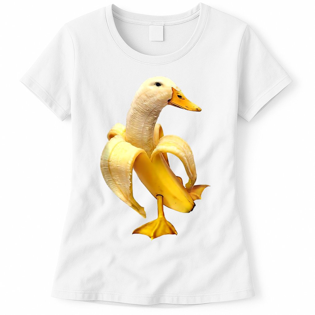 Banana Duck Womens T-Shirt