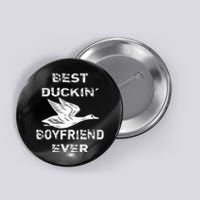 Best Duckin Boyfriend Ever Funny Duck Hunter Hunting Gift Button