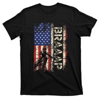 Braaap Dirt Bike Usa American Flag Motocross Biker T-Shirt