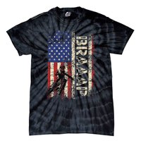 Braaap Dirt Bike Usa American Flag Motocross Biker Tie-Dye T-Shirt