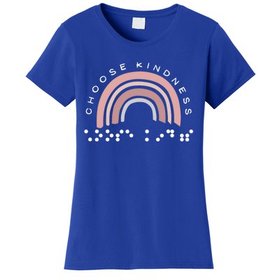 Braille Dots Be Kind Encouraging Words For Blind People Cute Gift Women's T-Shirt