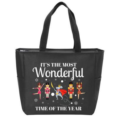 Ballet Dance Ballet Top Nutcracker Squad Ballerina Zip Tote Bag