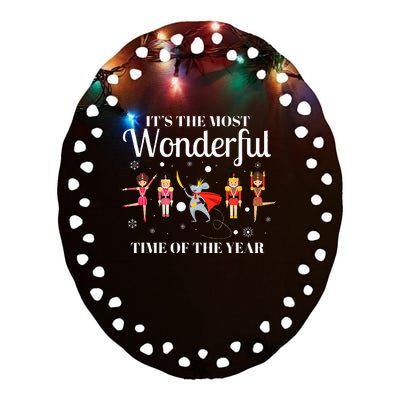 Ballet Dance Ballet Top Nutcracker Squad Ballerina Ceramic Oval Ornament