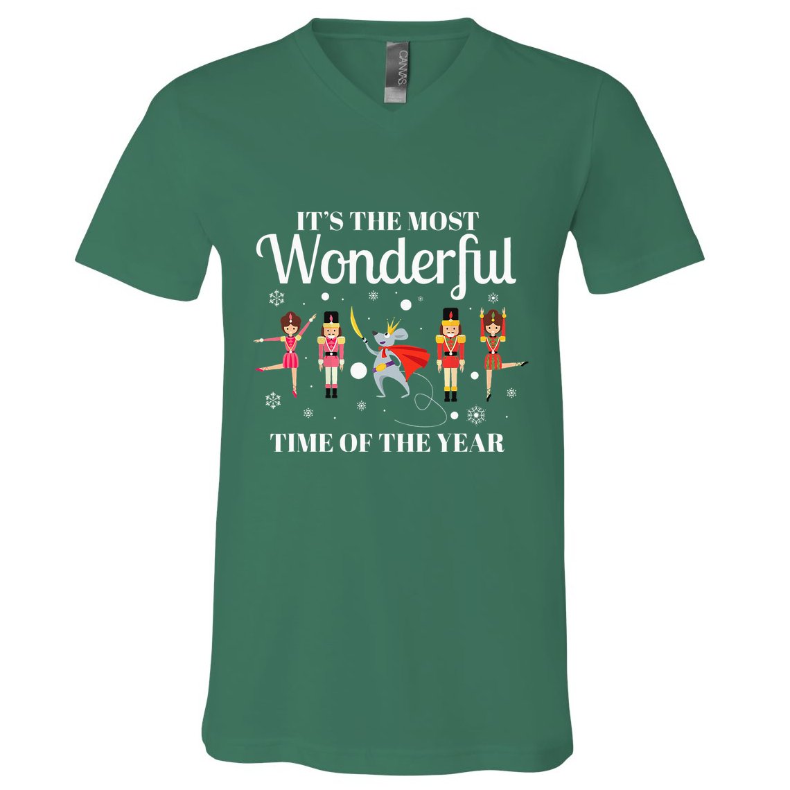 Ballet Dance Ballet Top Nutcracker Squad Ballerina V-Neck T-Shirt
