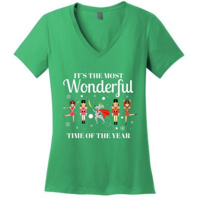 Ballet Dance Ballet Top Nutcracker Squad Ballerina Women's V-Neck T-Shirt