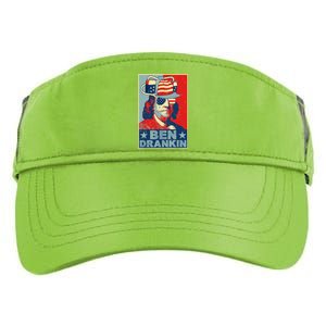 Ben Drankin Beer 4th Of July Retro Beer Lover Drinking Team Adult Drive Performance Visor