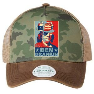 Ben Drankin Beer 4th Of July Retro Beer Lover Drinking Team Legacy Tie Dye Trucker Hat