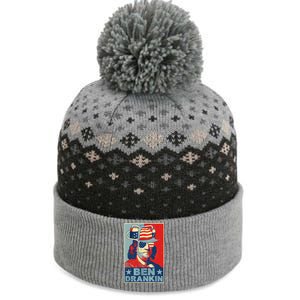 Ben Drankin Beer 4th Of July Retro Beer Lover Drinking Team The Baniff Cuffed Pom Beanie