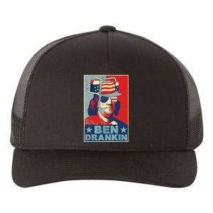 Ben Drankin Beer 4th Of July Retro Beer Lover Drinking Team Yupoong Adult 5-Panel Trucker Hat