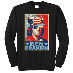 Ben Drankin Beer 4th Of July Retro Beer Lover Drinking Team Sweatshirt