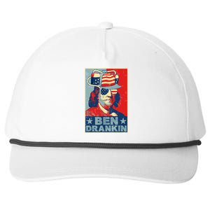 Ben Drankin Beer 4th Of July Retro Beer Lover Drinking Team Snapback Five-Panel Rope Hat