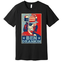 Ben Drankin Beer 4th Of July Retro Beer Lover Drinking Team Premium T-Shirt