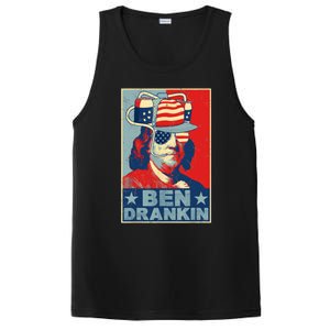 Ben Drankin Beer 4th Of July Retro Beer Lover Drinking Team PosiCharge Competitor Tank