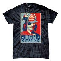 Ben Drankin Beer 4th Of July Retro Beer Lover Drinking Team Tie-Dye T-Shirt