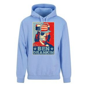 Ben Drankin Beer 4th Of July Retro Beer Lover Drinking Team Unisex Surf Hoodie