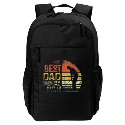 Best Dad By Par Retro Vintage Fathers Day Golf Lover Golfer Daily Commute Backpack