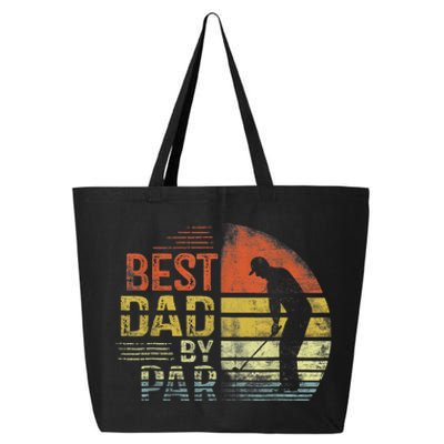 Best Dad By Par Retro Vintage Fathers Day Golf Lover Golfer 25L Jumbo Tote