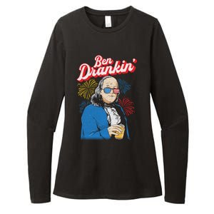 Ben Drankin’ Benjamin Drankin July 4th Ben Drankin Great Gift Womens CVC Long Sleeve Shirt