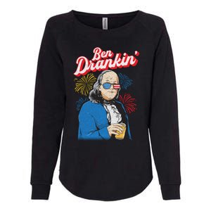 Ben Drankin’ Benjamin Drankin July 4th Ben Drankin Great Gift Womens California Wash Sweatshirt