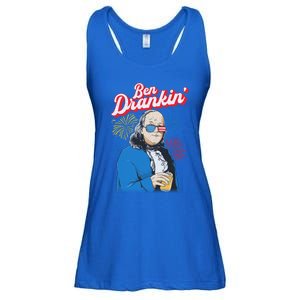 Ben Drankin’ Benjamin Drankin July 4th Ben Drankin Great Gift Ladies Essential Flowy Tank