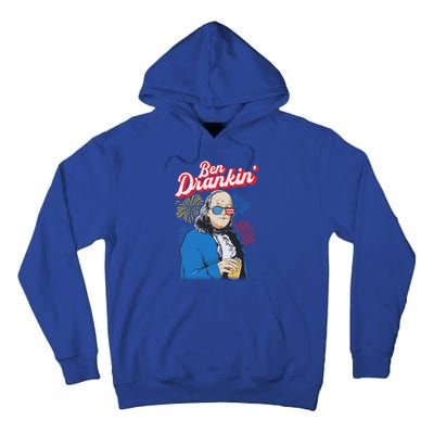 Ben Drankin’ Benjamin Drankin July 4th Ben Drankin Great Gift Tall Hoodie