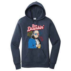 Ben Drankin’ Benjamin Drankin July 4th Ben Drankin Great Gift Women's Pullover Hoodie