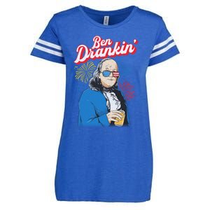 Ben Drankin’ Benjamin Drankin July 4th Ben Drankin Great Gift Enza Ladies Jersey Football T-Shirt