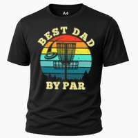 Best Dad By Par Disc Golf retro Frisbee Father's Day Cooling Performance Crew T-Shirt