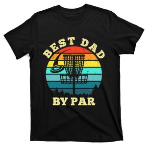 Best Dad By Par Disc Golf retro Frisbee Father's Day T-Shirt